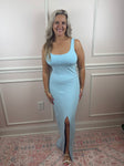 Last Wave Maxi Dress Blue
