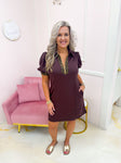 Wild For Fall Dress Brown