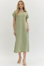 Willow Midi Dress -Sage
