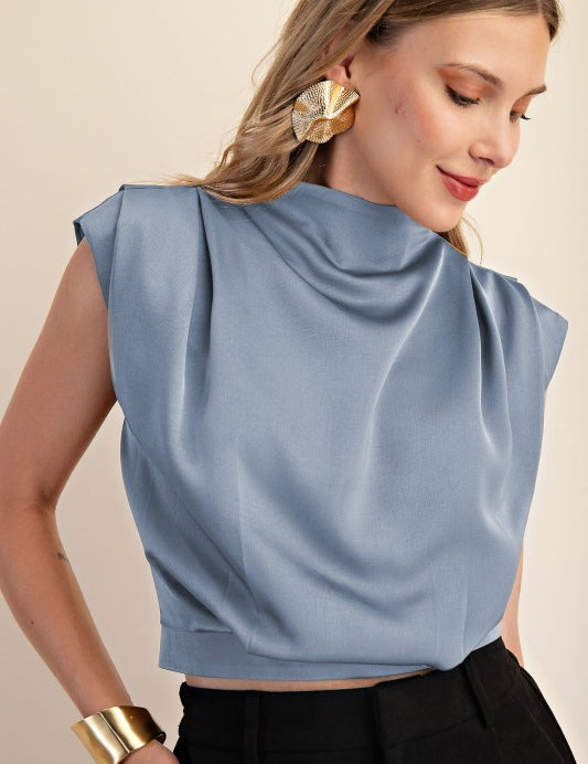 Pretty Please Top Blue