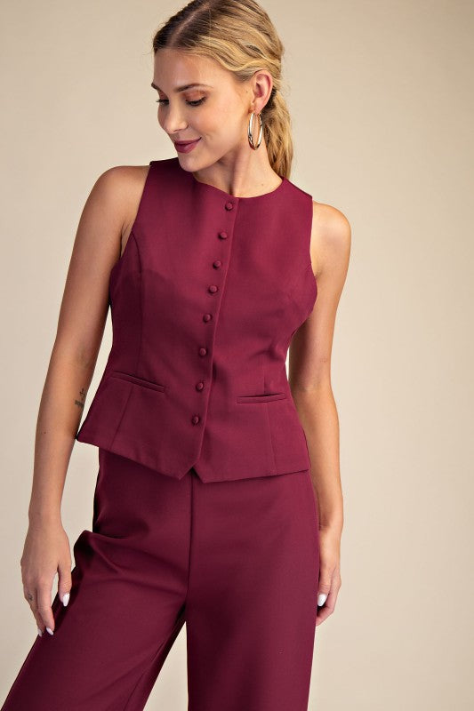 Wanna InVEST Burgundy