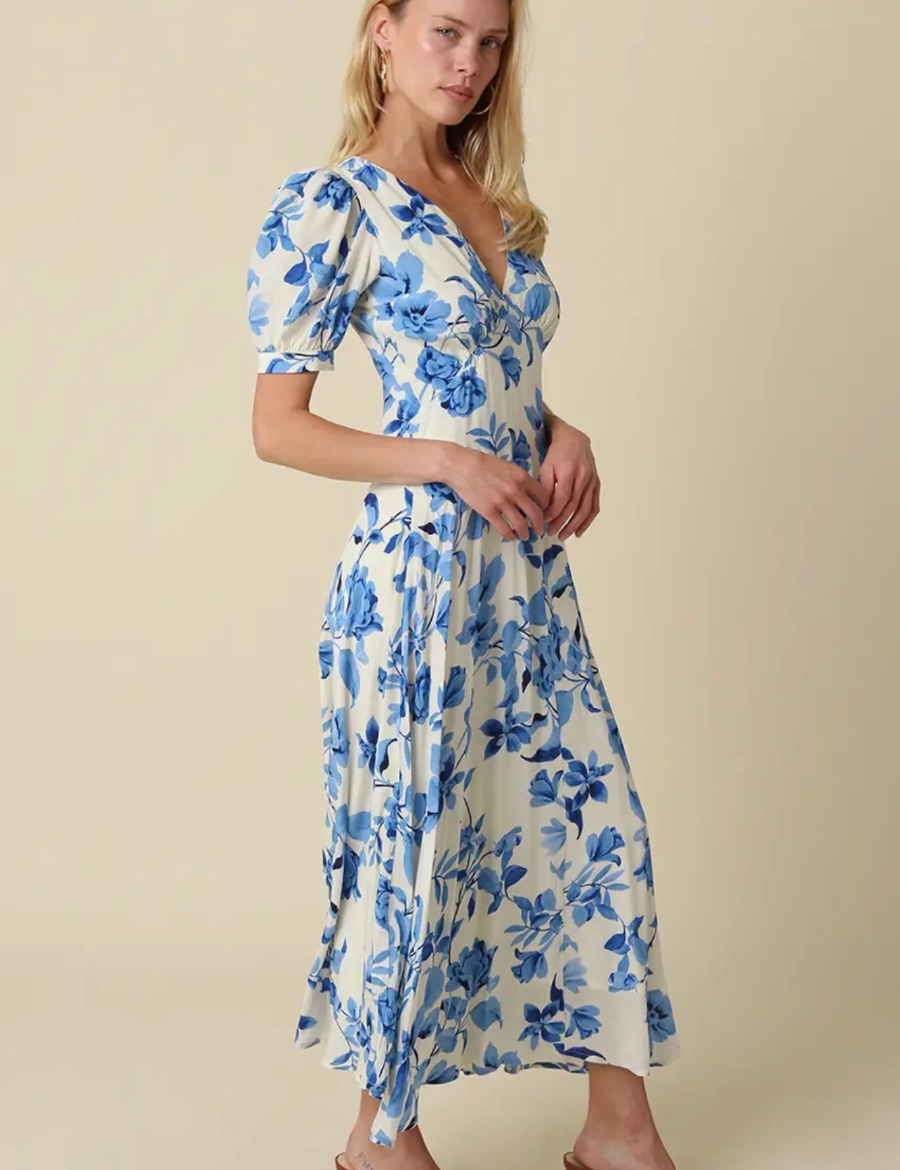 Coastal Garden Midi Dress