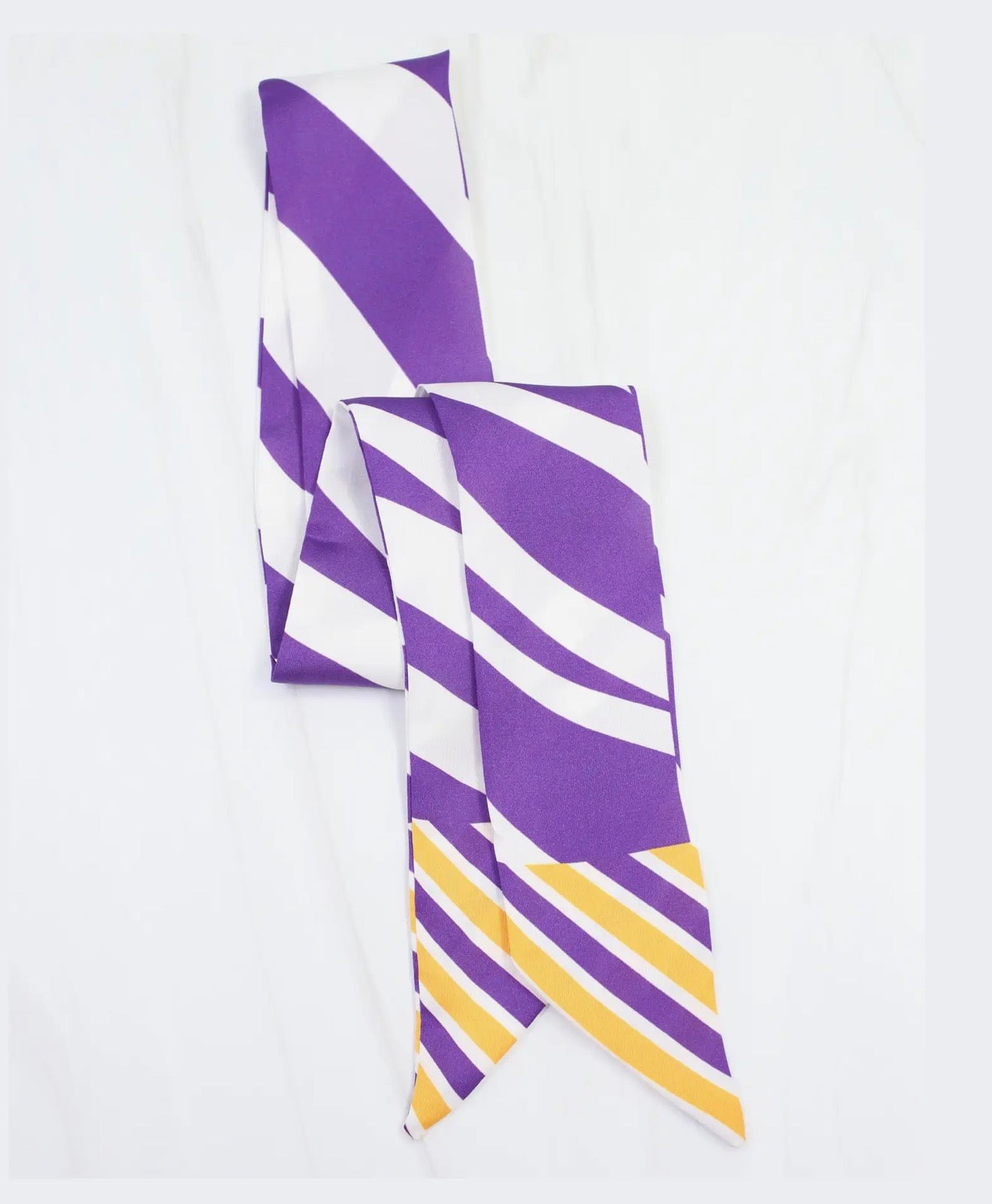 Harper Striped Scarf - Skinny Purple