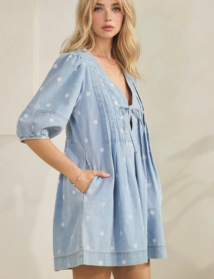 She Is Polka Perfect Romper