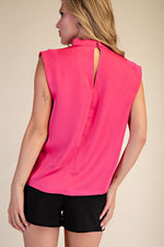 Glamorous Poise Top Fuchsia