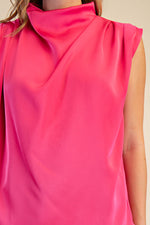 Glamorous Poise Top Fuchsia