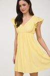 Whisper of Fate Dress yellow