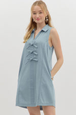 Denim Whimsy Bow Dress