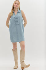 Denim Whimsy Bow Dress