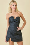 Half A Chance Mini Dress Black