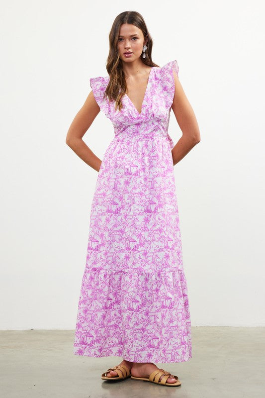 Take Me To Greece Dress Pink