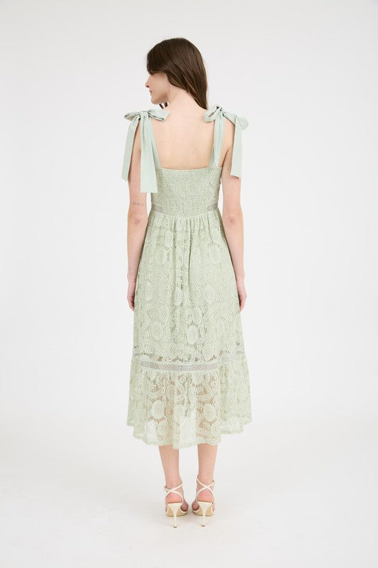Graceful Lace Midi