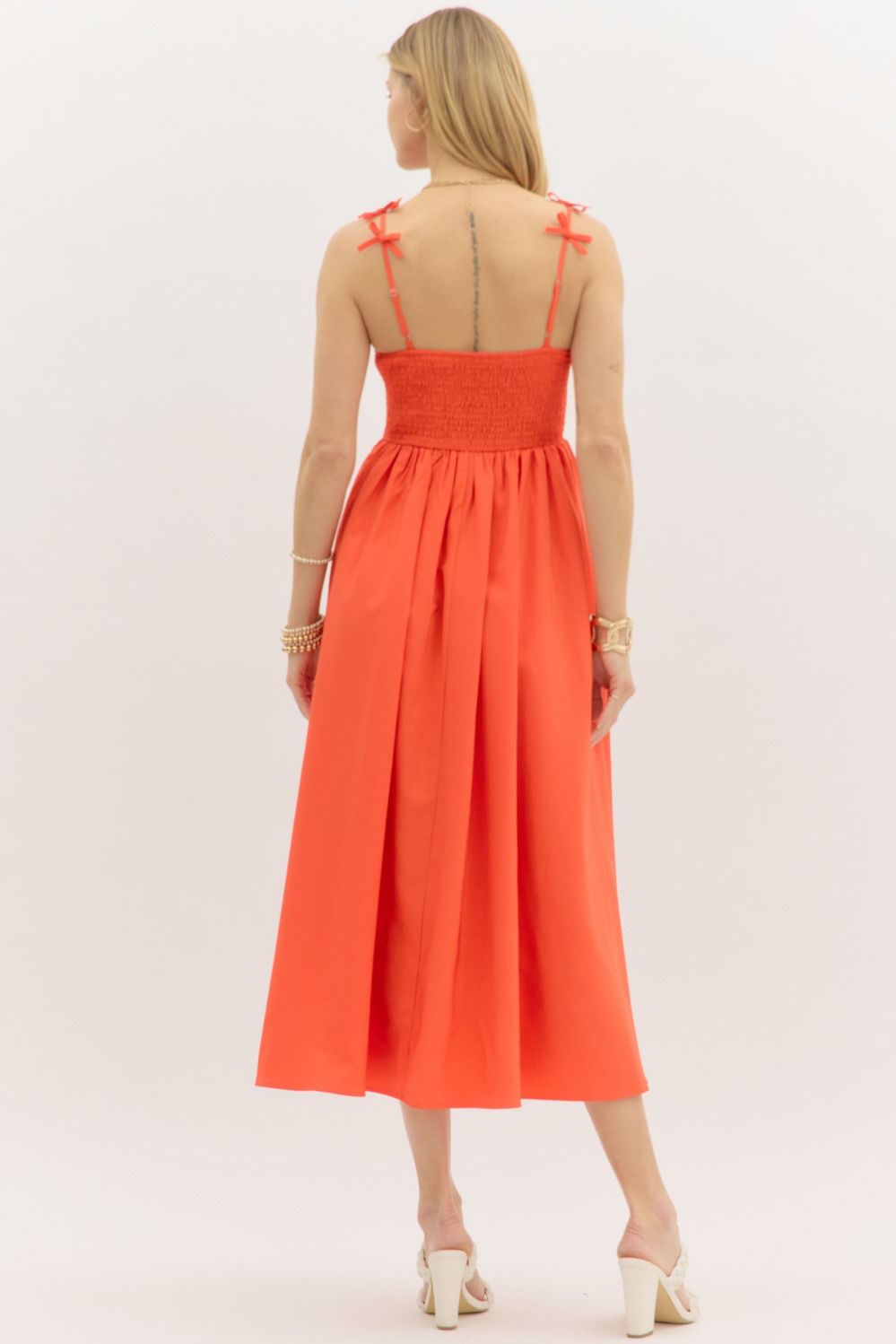 So Alive Midi Dress Orange