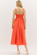 So Alive Midi Dress Orange
