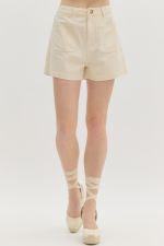 Sweet Forgiveness Shorts Ecru