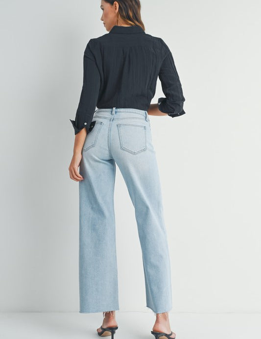 High Rise Wide Leg Jean