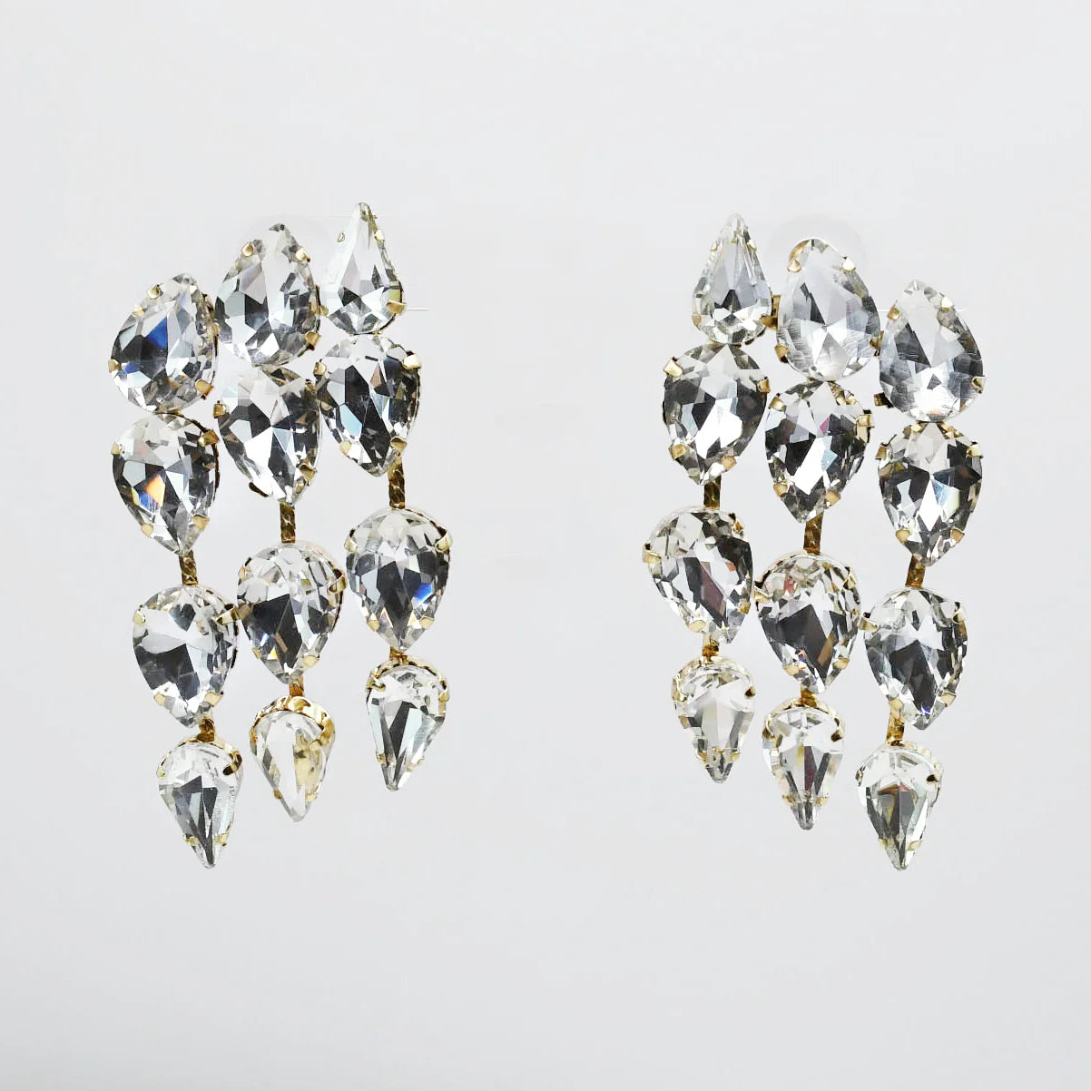 Gilded Luxe Earrings - Silver