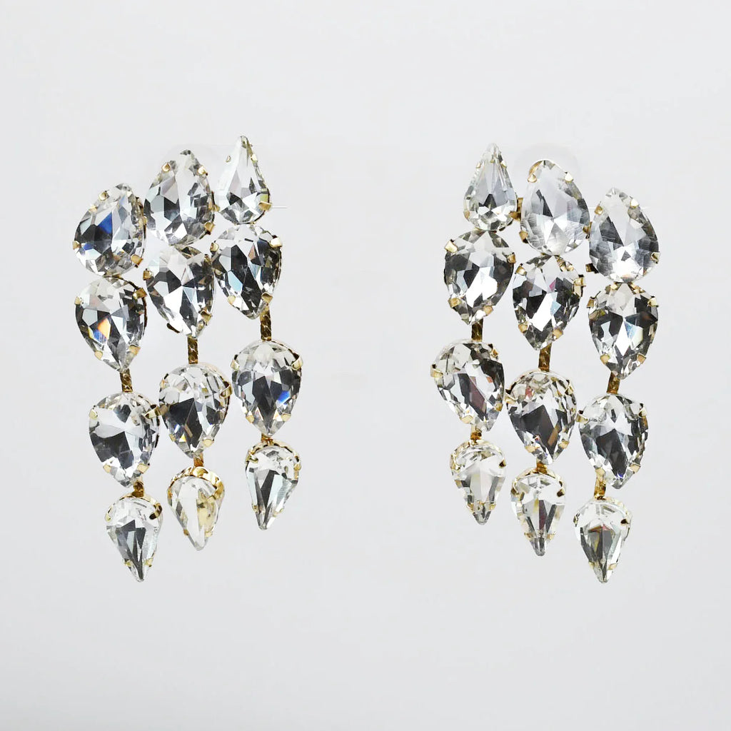 Gilded Luxe Earrings - Silver