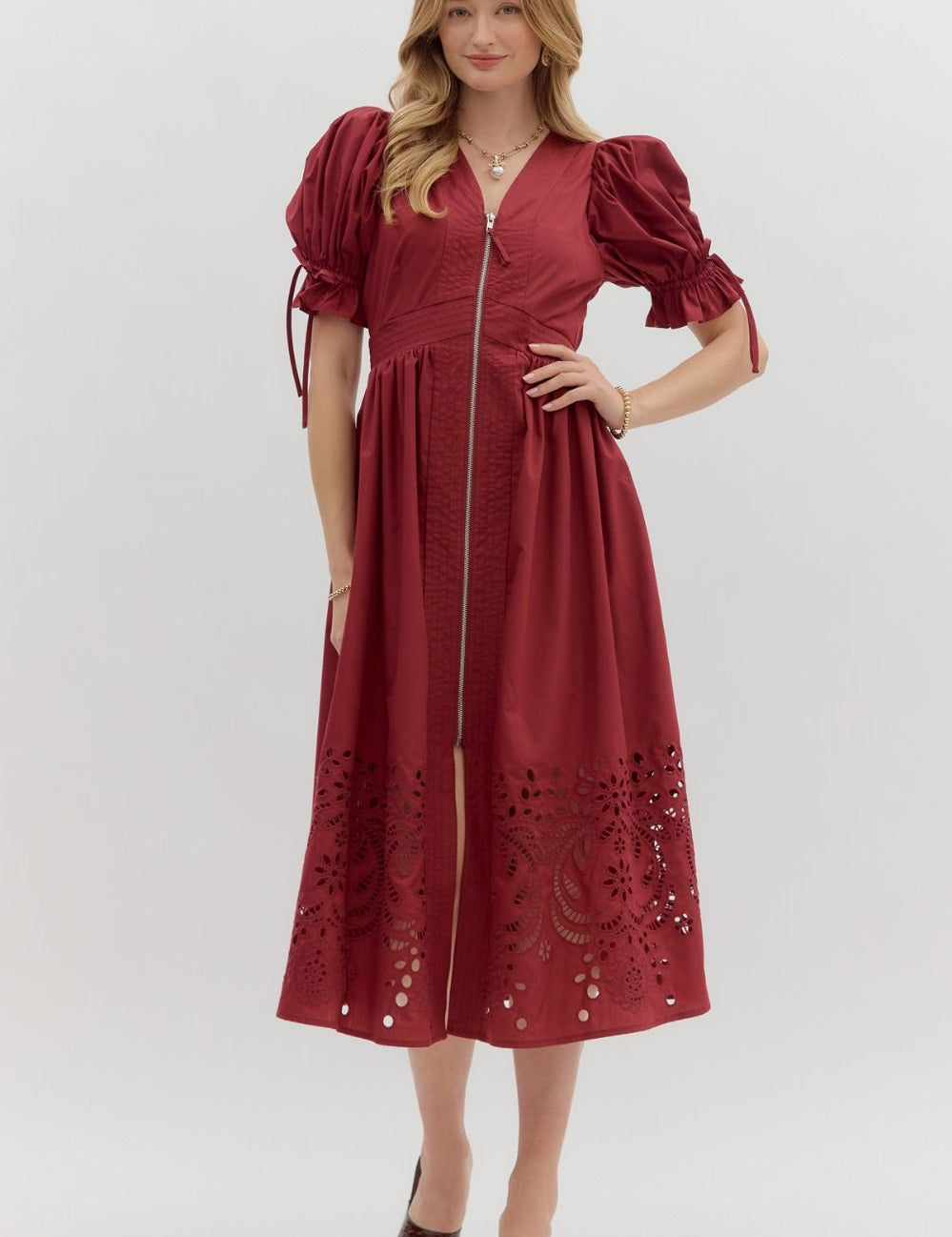 Day Dreaming Dress Garnet