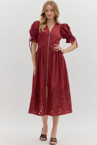 Day Dreaming Dress Garnet