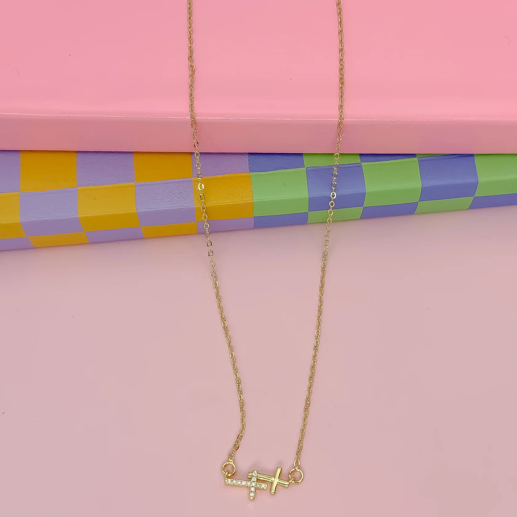 Double Grace Gold Necklace