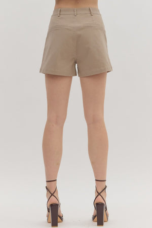 Sweet Forgiveness Shorts Taupe