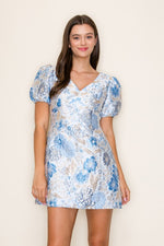 She'll Get A Second Glance Dress - Blue