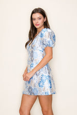 She'll Get A Second Glance Dress - Blue