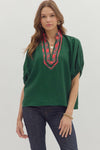 Evergreen Casual Top