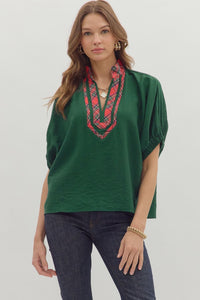 Evergreen Casual Top