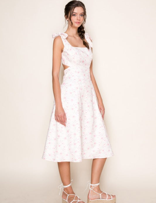 From Day One Midi Dress - Pink