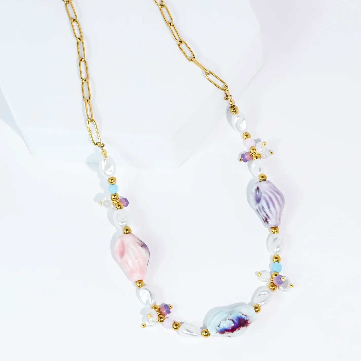 Pastel Paradise Beaded Necklace