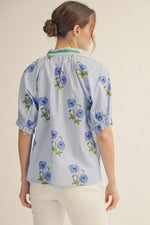 Warmer Plans Top - Blue