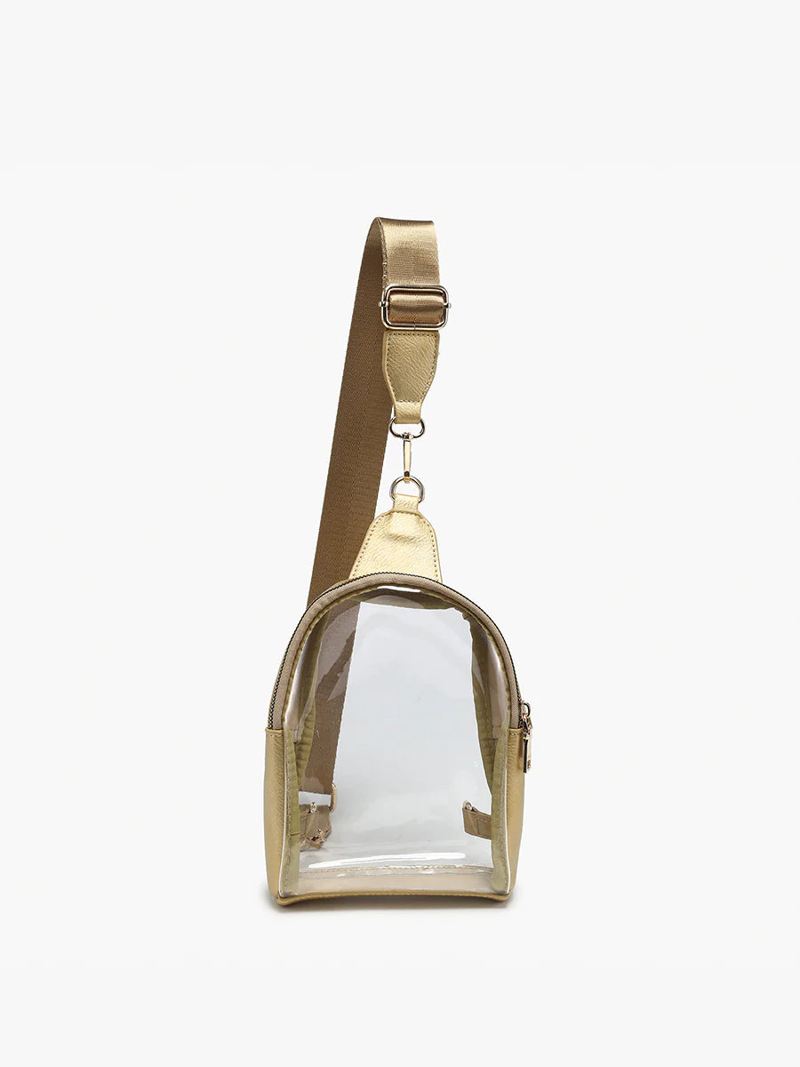 Ellen Clear Sling Bag Gold
