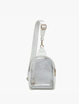Ellen Clear Sling Bag White