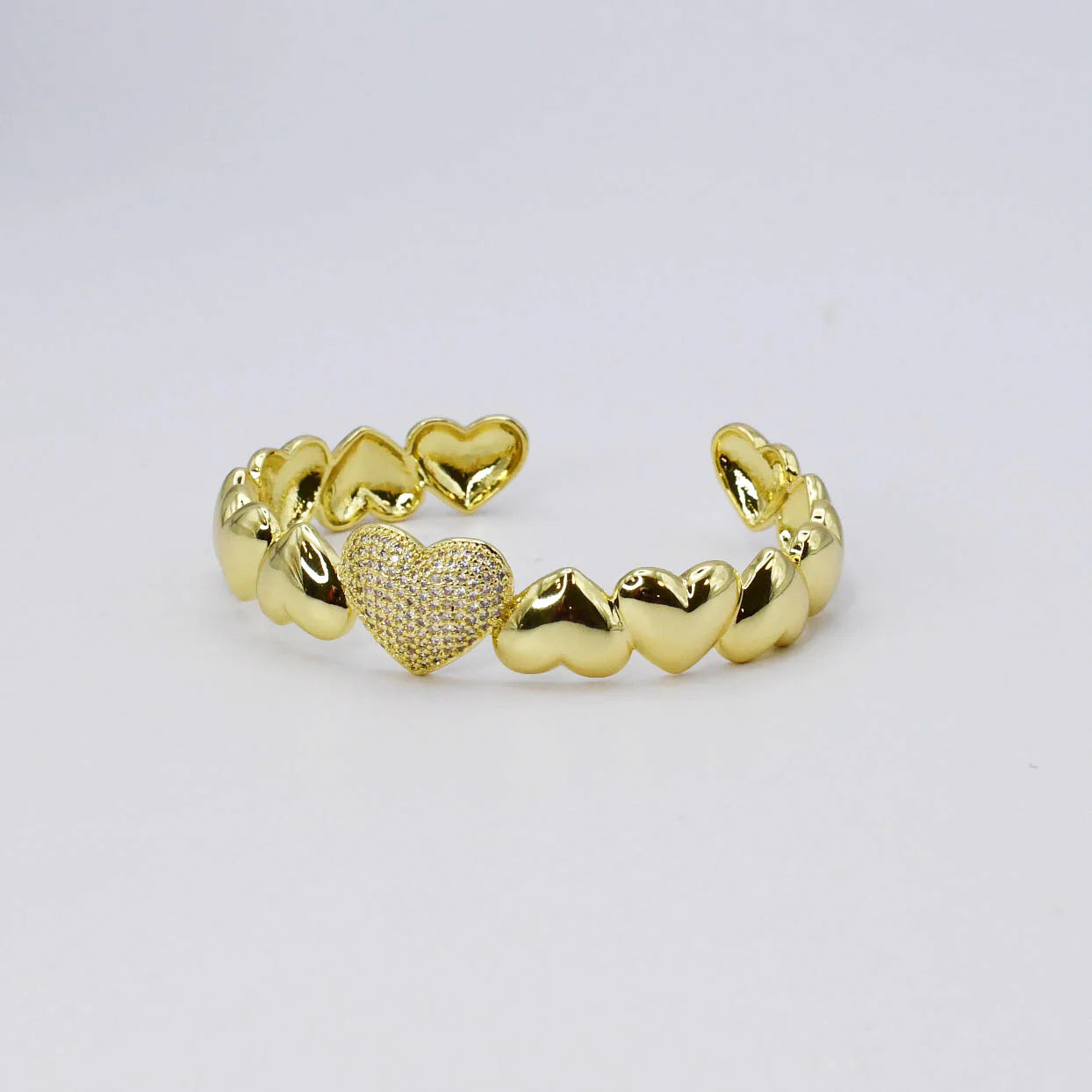 Wrapped In Love Gold Bangle