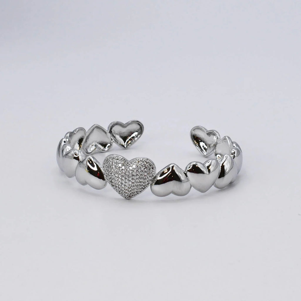 Wrapped In Love Silver Bangle