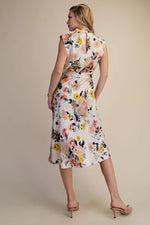 Floral Adventures Dress Ivory