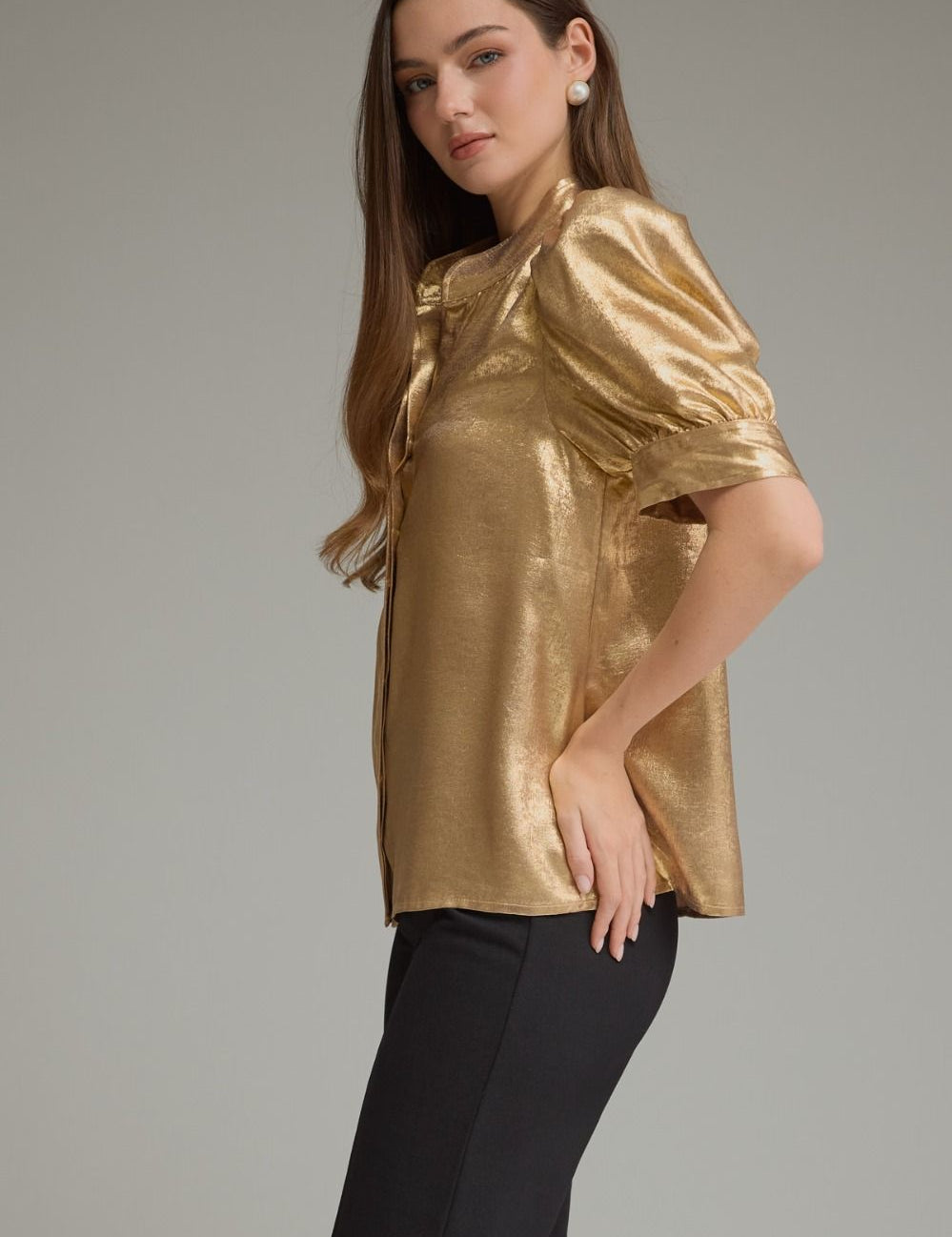Luxe Gilded Top - Gold
