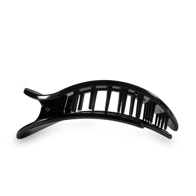Flat Round Clip - Jet Black - Large