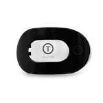 Teleties-Jet Black Flat Round Clip Medium