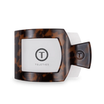 Teleties-Tortoise Flat Square Clip Large