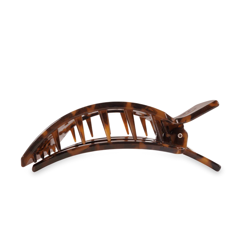 Teleties-Tortoise Flat Square Clip Large