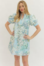 Gracie Floral Dress Blue