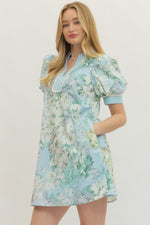 Gracie Floral Dress Blue