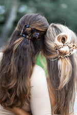 Teleties-Tortoise Flat Square Clip Medium