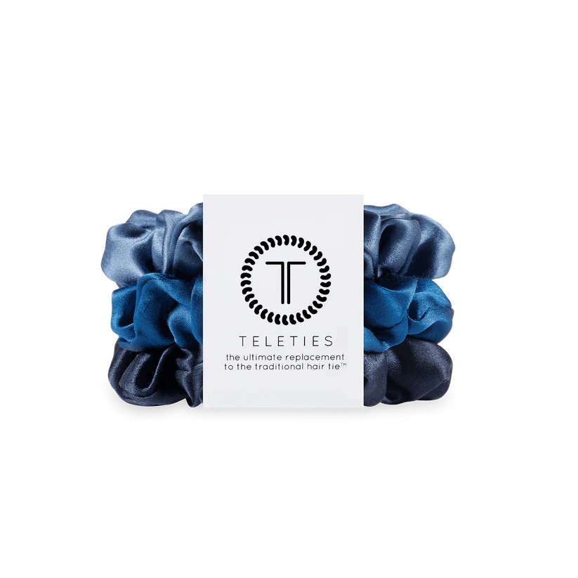 Teleties-Midnight Rain Scrunchie Large