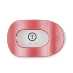 Teleties-Calming Coral Round Flat Clip Large