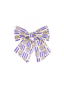 LSU Tiger Face Carly Hair Bow