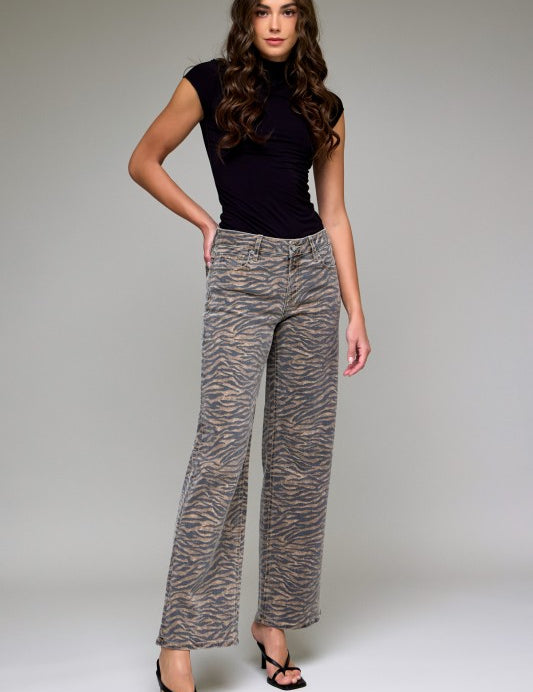 Logan High-Rise Tiger Jeans
